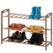 Bamboo Storage Shoe Rack, Free Standing Shoe Organizer Storage Rack